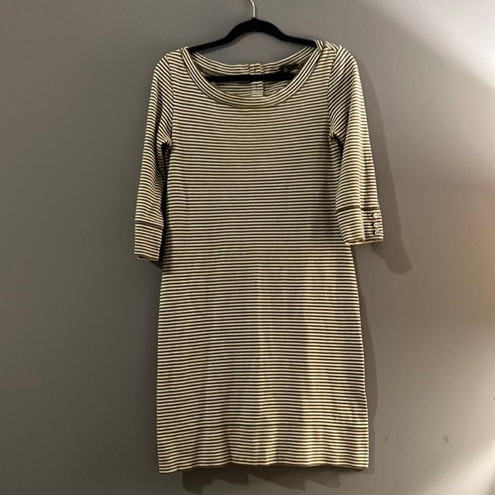 Banana Republic Pinstripe Cotton Dress - Small